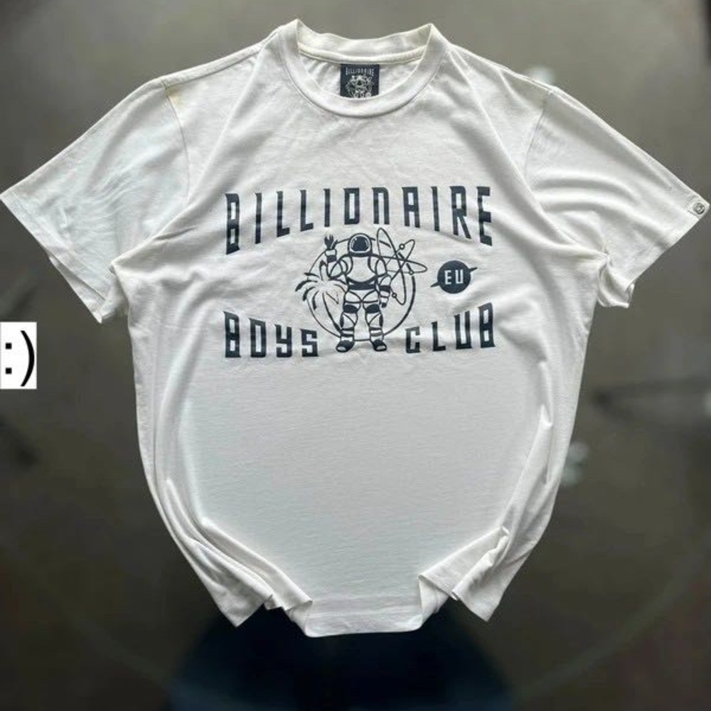 Billionaire Boys Club White Tee with Navy Graphic